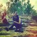 Friends hang out at the Arb. (__shigeto) 